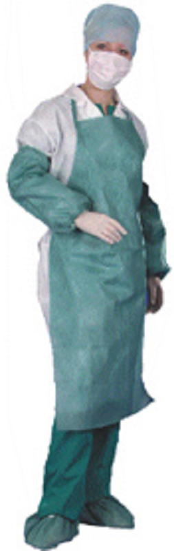 Фартух непромокальний, 110см, ламінований спанбонд 45г/м2, одноразовий